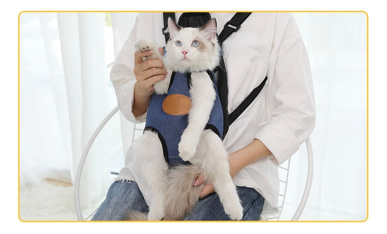 BONMORA PurrVoyage™ Cat Chest Carrier Bag
