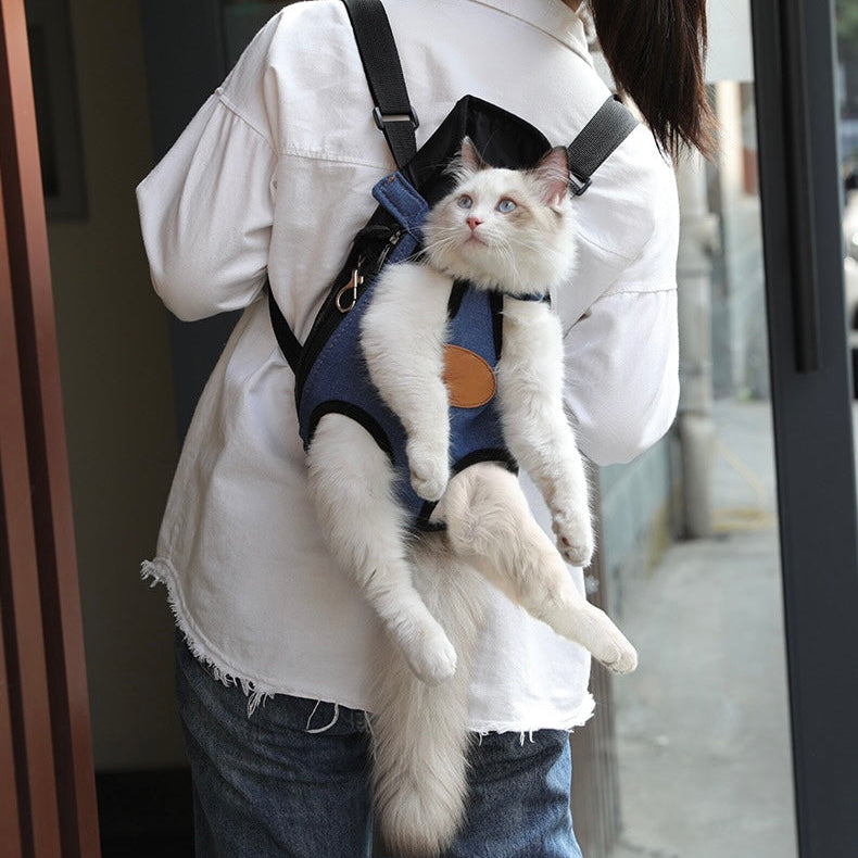 BONMORA PurrVoyage™ Cat Chest Carrier Bag