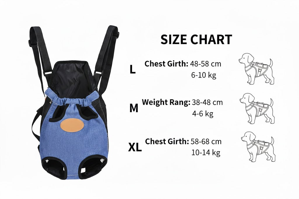 BONMORA PurrVoyage™ Cat Chest Carrier Bag